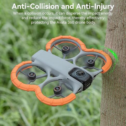 Avata 360 Propeller Guard - Bumper Guards Anti-Collision Ring Cover Gimbal Protective for DJI Avata 360 Drone Accessories Orange in Kuwait