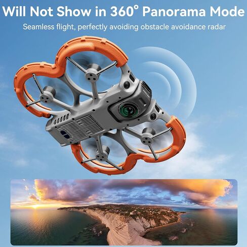 Avata 360 Propeller Guard - Bumper Guards Anti-Collision Ring Cover Gimbal Protective for DJI Avata 360 Drone Accessories Orange in Kuwait