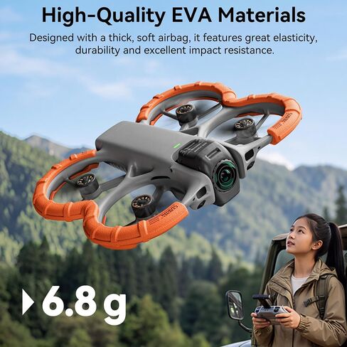 Avata 360 Propeller Guard - Bumper Guards Anti-Collision Ring Cover Gimbal Protective for DJI Avata 360 Drone Accessories Orange in Kuwait