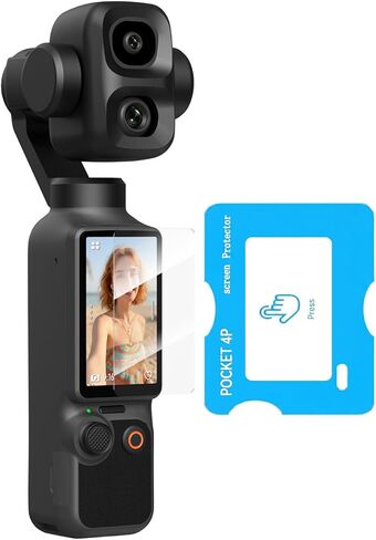 TELESIN AR-Ultra Screen Protector for DJI Osmo Pocket 4P, 1-Pack | with Easy-Install Auto-Align Frame, AR Anti-Reflective Coating for Outdoor Vlogging, 9H Tempered Glass, Pocket 4P Accessories in Kuwait
