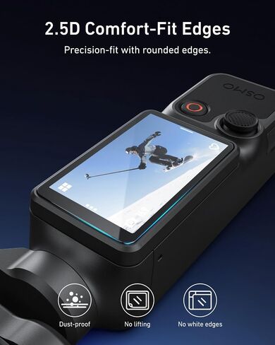 TELESIN AR-Ultra Screen Protector for DJI Osmo Pocket 4P, 1-Pack | with Easy-Install Auto-Align Frame, AR Anti-Reflective Coating for Outdoor Vlogging, 9H Tempered Glass, Pocket 4P Accessories in Kuwait