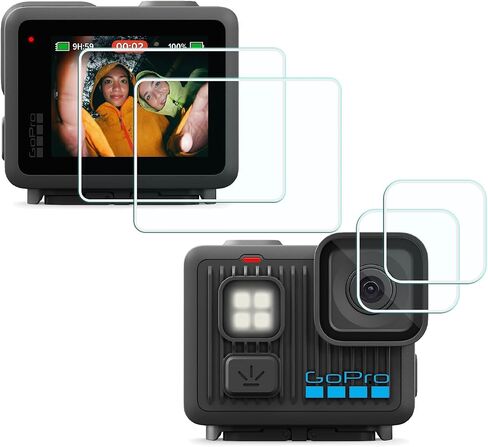 Screen Protector Compatible for GoPro LIT HERO Camera (for Accessories), | HUIPUXIANG 0.3mm High Definition 9H Hardness Optical LCD Premium Glass Protective Cover in Kuwait