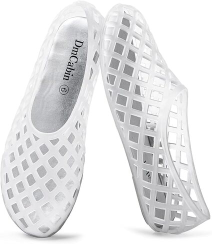 Women's Jelly Shoes Mesh Ballet Flats |Breathable Woven Fisherman Style Slip On Shoes for Summer Vacation & Casual Wear in Kuwait