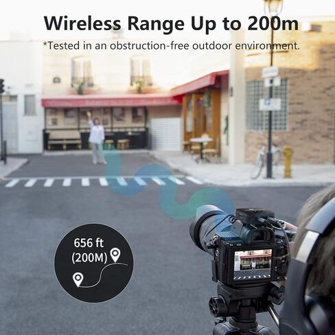 Saramonic Blink900 B1 Wireless Lavalier Microphone System & 656ft Wireless Range & OLED Screen for Canon Nikon DSLR Camera, Camcorder, for Interview, Vlogging, Tiktok, YouTube Video, News Gathering in Kuwait