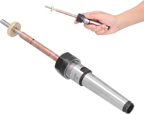 Woodturning Pen Mandrel, Stainless Steel Morse No 2 Taper Shank, with Smooth Surface for Woodworking Lathe Accessories in Kuwait