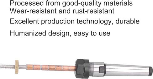 Woodturning Pen Mandrel, Stainless Steel Morse No 2 Taper Shank, with Smooth Surface for Woodworking Lathe Accessories in Kuwait