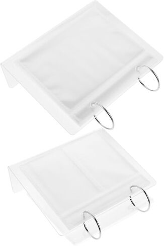 Alipis 2pcs Acrylic Desktop Picture Holder with Flip Photo Album Structure, Visibility and Polished Edge, Smooth Feel Multipurpose Photo Frame for Living Room or Workspace in Kuwait