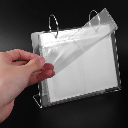Alipis 2pcs Acrylic Desktop Picture Holder with Flip Photo Album Structure, Visibility and Polished Edge, Smooth Feel Multipurpose Photo Frame for Living Room or Workspace in Kuwait