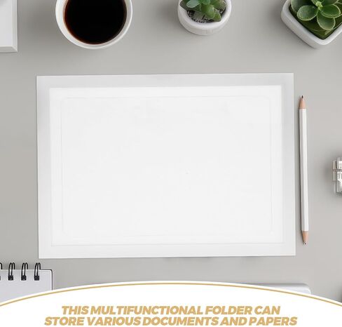 ibasenice Versatile Office Folder for Important Documents and Art Portfolio with Sleeves, Iron Material, Stylish Minimalist Design, for Home Use and Document Storage in Kuwait