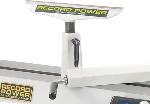 Record Power 12" Cast Iron Toolrest for Coronet Envoy & Regent Lathes – Ideal for Large Turning Projects, CNC-Machined Surface for Smooth, Stable Tool Support in Kuwait