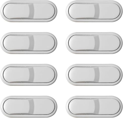 8PCS Cabinet Locks Baby Proofing, Child Safety Door Locks for Kids & Pets | White, Drill-Free Fridge Lock, Strong Adhesive, Child Proof Cabinet Lock Safety Latches for Cupboards, Wardrobes, Cabinets in Kuwait