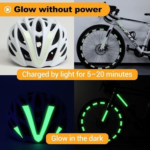 Extra Bright Glow in the Dark (Photoluminescent) Papers, Strong Adhesive, DIY Stickers for Stairs, Light Switch, Furniture, Night Safety, Wall, Ceiling and Bedroom Decoration, A5 Size* 6 Sheets in Kuwait