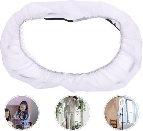 OSALADI 14 Inch Foldable Ring Light Diffuser for Photography and Video Nylon Material Low Loss and Stable Color Temperature Compatible Fluorescent Flash Light in Kuwait