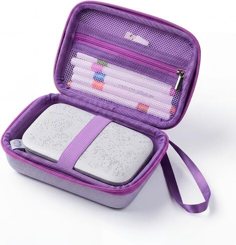 Hard Case for HP Procket 2x3 Photo Printer: Travel Carrying Bag Compatible with HP Sprocket, Canon Ivy, KODAK Step, Instax, Liene – Shockproof EVA Shell with Mesh Pocket for Photo Paper & USB Cable in Kuwait