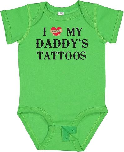 inktastic I Love My Daddy's Tattoos Baby Bodysuit in Kuwait