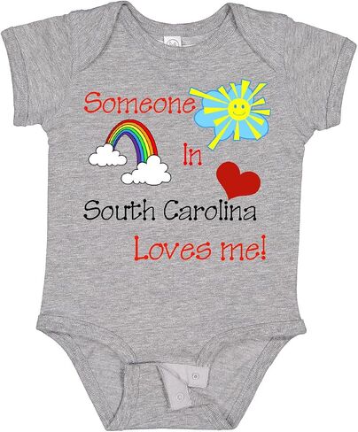 inktastic Someone in South Carolina Loves Me Baby Bodysuit in Kuwait