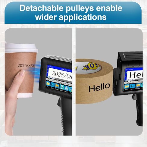 Office DIY Dedicated Handheld Inkjet Printer with 4.3-inch Full-Color Touch capacitive Screen Working continuously for 10 Hours in Kuwait