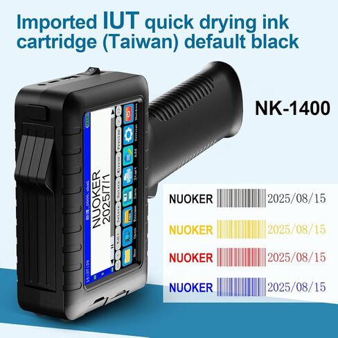 Office DIY Dedicated Handheld Inkjet Printer with 4.3-inch Full-Color Touch capacitive Screen Working continuously for 10 Hours in Kuwait