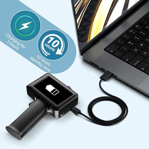 Office DIY Dedicated Handheld Inkjet Printer with 4.3-inch Full-Color Touch capacitive Screen Working continuously for 10 Hours in Kuwait