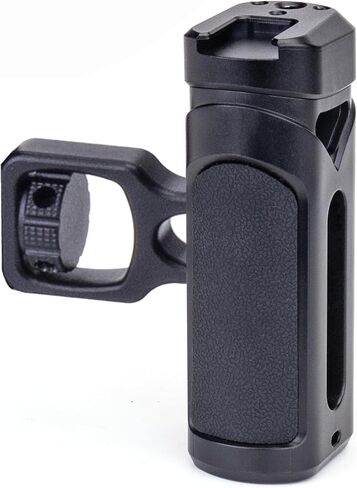 Zeadio Adjustable Camera Side Handle with 1/4"-20 Knob & Cold Shoe Mount for Mirrorless DSLR Cameras Phone Stand, for Recording, Vlog Tripod, Phone Vlogging Kit, Travel Tripod etc (Pack of 1) in Kuwait