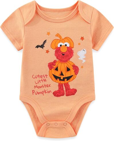 Sesame Street Elmo Baby Boys Halloween Bodysuit for Newborn and Infant in Kuwait