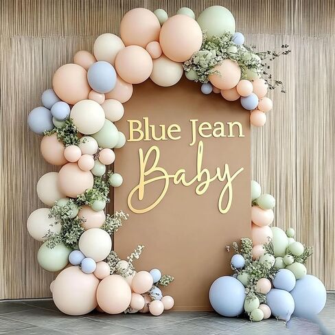 Blue Jean baby Sign for Backdrop,Acrylic Mirror Baby Shower Decorations,a Little Denim Baby Is On The Way Decorations for Birthday Party Decoration Welcome Boy or Girl Blue Jean Clothes Pregnancy Party Decorations in Kuwait