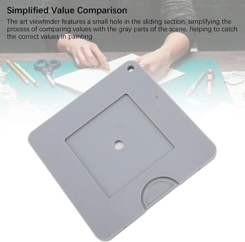 Art Viewfinder 9x9cm – Sliding Color Isolation Tool for Drawing, Painting & Photography, ABS Plastic Composition Aid in Kuwait
