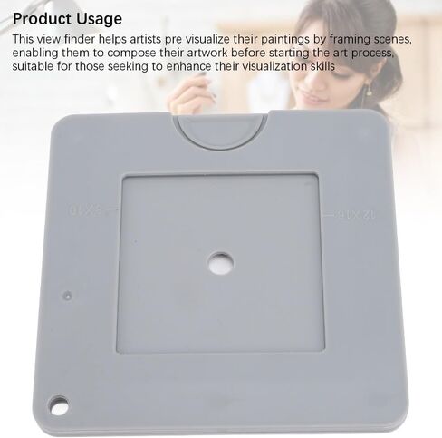 Art Viewfinder 9x9cm – Sliding Color Isolation Tool for Drawing, Painting & Photography, ABS Plastic Composition Aid in Kuwait