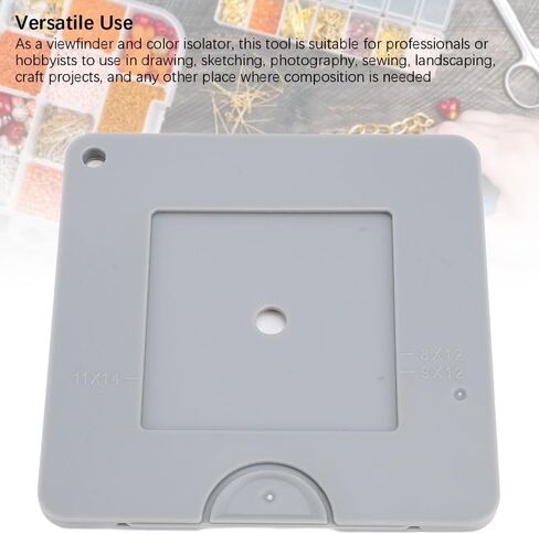 Art Viewfinder 9x9cm – Sliding Color Isolation Tool for Drawing, Painting & Photography, ABS Plastic Composition Aid in Kuwait
