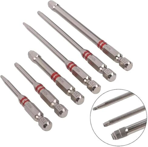 2026 Magnetic Hex Shank Screwdriver Bits Set - 6pcs Pagoda-Shaped Design for Electric Drills & Wrenches, Multiple Sizes in Kuwait