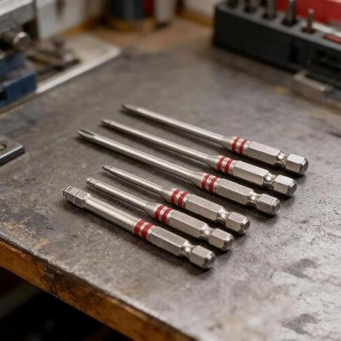 2026 Magnetic Hex Shank Screwdriver Bits Set - 6pcs Pagoda-Shaped Design for Electric Drills & Wrenches, Multiple Sizes in Kuwait