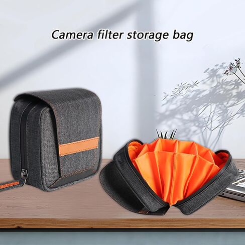 Portable Filter Keeper Case Soft Padded Filter Container Storage Bag Fit Various Size Polarizing Neutral Density Organiser in Kuwait
