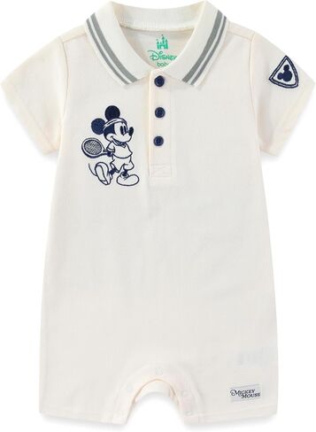 Disney Mickey Mouse Baby Boys Polo Romper for Newborn and Infant in Kuwait