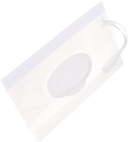 Transparent Baby Wipe Case Travel Holder Keeps Wipes Moist Set of Wet Wipes Holders Cases Portable Travel On The Go Refillable Dispenser Container, Diaper Wipe Holders in Kuwait