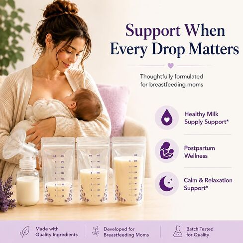 Complete Lactation Drink Mix Smoothie Supplement for Breastfeeding & Milk Supply Support with Moringa, Goat’s Rue, Shatavari, Fenugreek, Blessed Thistle, Vitamins & Electrolytes in Kuwait