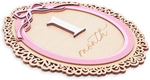 Monthly Baby Milestone Signs, 1–12 Month Photo Markers, Newborn Props, Growth Keepsake, Nursery Room Decor (D28) in Kuwait