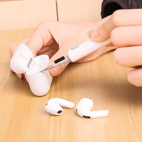 Cleaning Kits for Airpods Pro 1 2 3 Multi-Function Cleaner Pen Soft Brush for Bluetooth Earphones Case Cleaning Tools for iPhone 16 15 Pro Max Lego Camera Lens (White). in Kuwait