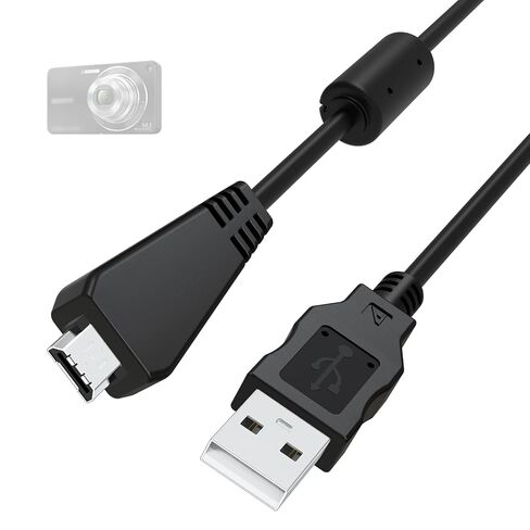 VMC-MD3 Cable Compatible with Sony Cyber-Shot DSC-W350 W360 W380 W390 W560 W570 W580 WX5 WX7 WX9 WX10 WX30 H70 HX7 TX55 TX66 TX100 Digital Camera, VMC-MD3 USB Cable for Computers, Laptops, 4.9ft in Kuwait