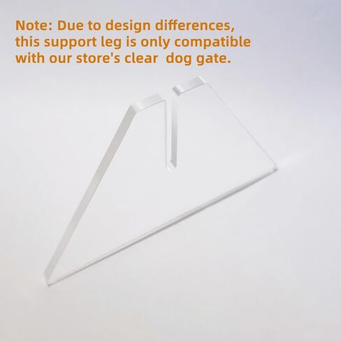 2Pcs Freestanding Pet Gate Support Feet, A Pair of Safety Fence Feet for Clear Acrylic Dog Gate(Compatible Only with Our Store's Products) in Kuwait