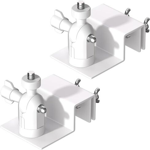 Gutter Mount for Ring Solar Panel & Camera, White Aluminum Alloy No Drill Adjustable Weatherproof Outdoor Holder Compatible with Ring, Eufy, Wyze, Blink, Aosu & Most Camera Solar Panels in Kuwait