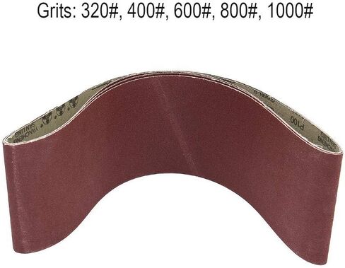 6 Inch X 48 Inch Sanding Belts, 320/400/600/800/1000 Grits, Belt Sander Tool for Woodworking, Metal Polishing, Aluminum Oxide Sanding Belts (5 Pack) in Kuwait