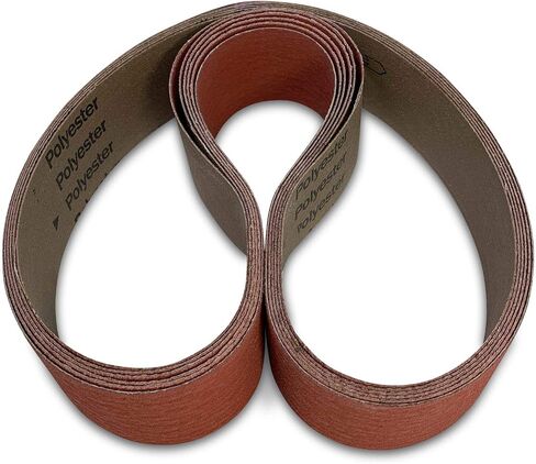 Red Label Abrasives 2 1/2 X 60 Inch 60 Grit Metal Grinding Ceramic Sanding Belts, Extra Long Life, 6 Pack in Kuwait