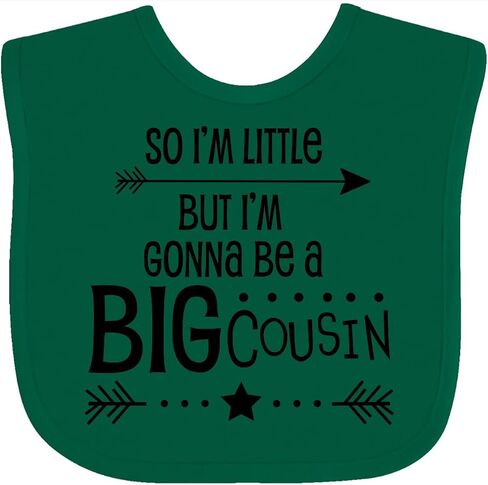 inktastic So I'm Little, But I'm Gonna Be a Big Cousin Baby Bib in Kuwait