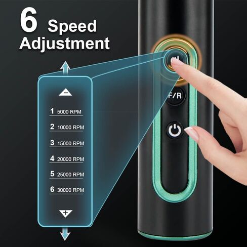 Hanboost S2 54-in-1 Cordless Rotary Tool Kit, 30,000 RPM Variable Speed Mini Electric Grinder with Forward/Reverse, Rechargeable Multi-Tool for Woodworking, Drilling, Polishing & Pet Nail Grooming in Kuwait