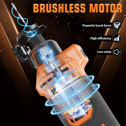 Cordless Drywall Cutting Tool for Dewalt 20V Battery, 30000 RPM Brushless Rotary Saw, Adjustable Depth Drywall Cutting Tool with LED for Cutting Wood Drywall, Sheetrock, Wood(No Battery) in Kuwait
