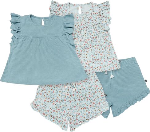 Modern Moments by Gerber Baby Girls 4 Piece Ruffle Outfits in Kuwait