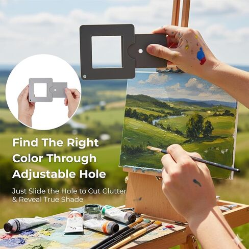 Artist View Finder with Sliding Mechanism, Value Finder with Color Isolation, View Catcher Tool for Painting, Drawing, Photography, and Any Other Place Where, Composition is Required in Kuwait