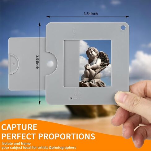 Artist View Finder with Sliding Mechanism, Value Finder with Color Isolation, View Catcher Tool for Painting, Drawing, Photography, and Any Other Place Where, Composition is Required in Kuwait