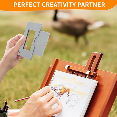 Artist View Finder with Sliding Mechanism, Value Finder with Color Isolation, View Catcher Tool for Painting, Drawing, Photography, and Any Other Place Where, Composition is Required in Kuwait