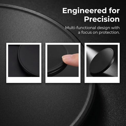 Ciieeo Portable Lens Filter Travel Case 1 Pair Aluminum Alloy Camera Filter Storage Cover with Cap for Easy Cleaning and Versatile Compatibility, for Travel and Camera Bag Protection in Kuwait